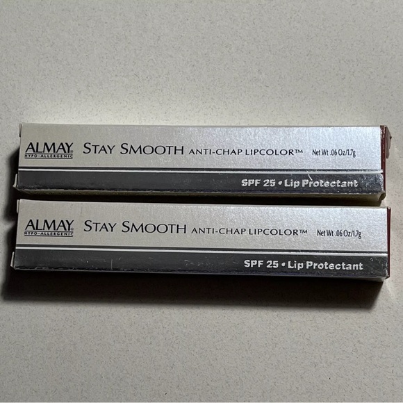 2x ALMAY Stay Smooth Anti-Chap Lipcolor with SPF 25 - Lip Protectant #09 NUDE - Picture 2 of 7